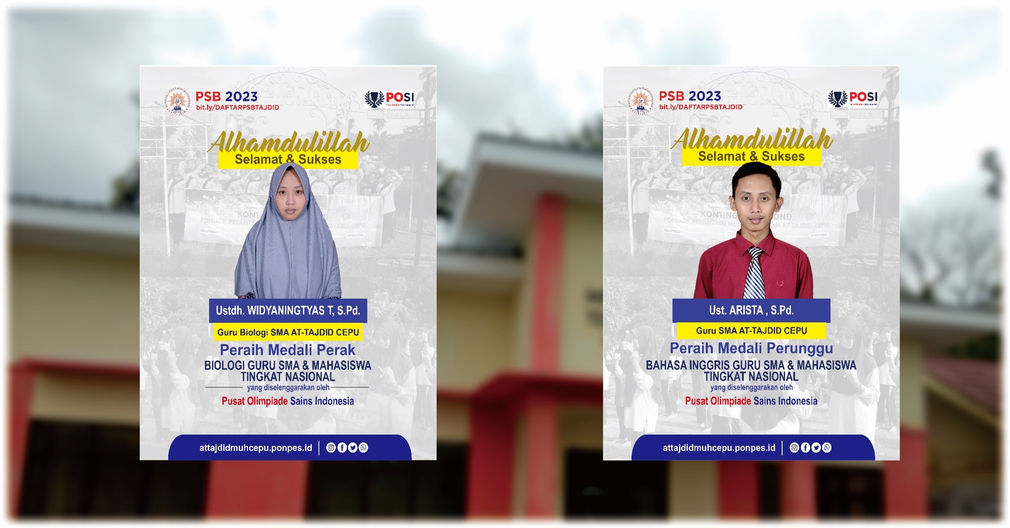 GURU SMA AT-TAJDID SABET 2 MEDALI DI OLIMPIADE NASIONAL